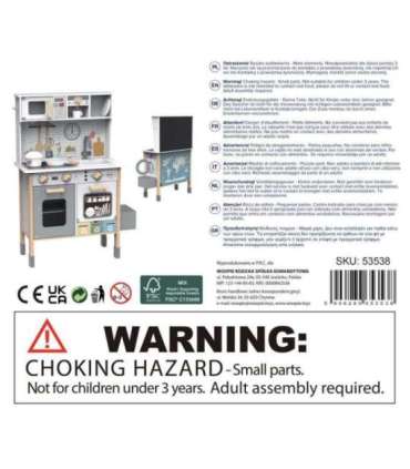 WOOPIE GREEN puidust interaktiivne köök 9-ühes pesumasina ja tahvliga