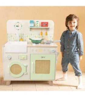 CLASSIC WORLD деревянная многофункциональная кухня XXL со стиральной машиной и аксессуарами