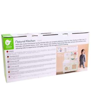 CLASSIC WORLD puidust XXL-mõõdus multifunktsionaalne köök pesumasina ja tarvikutega