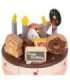 CLASSIC WORLD puidust sünnipäevatort lõikamiseks, 19-osaline