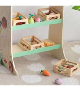 CLASSIC WORLD набор деревянной выпечки в корзинке, 6 шт.