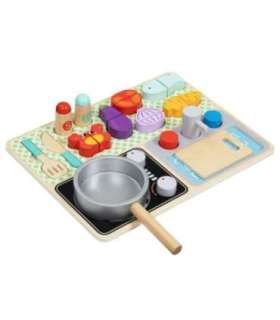 TOOKY TOY деревянная кухня с аксессуарами - набор маленького повара