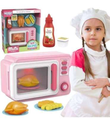 WOOPIE roosa mikrolaineahi kanaga