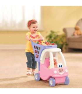 Roosa Cozy Coupe Little Tikes laste ostukäru
