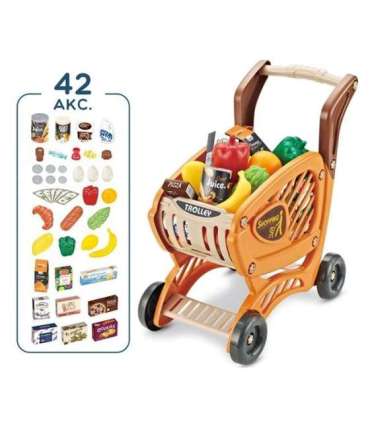 WOOPIE детская тележка для покупок с подвижными элементами + 42 аксессуара