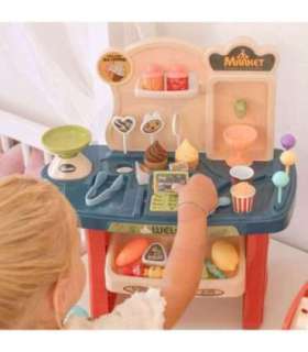 WOOPIE pood/supermarket ostukäru - jäätised ja maiustused + 40 aksessuaari