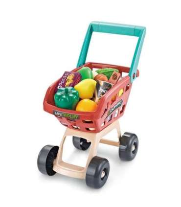 WOOPIE supermarket koos ostukäruga, kaaluga, kassaga, skänneriga + 48 tarvikuga
