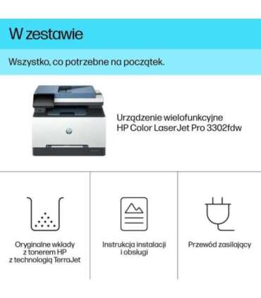 HP Color LaserJet Pro MFP 3302fdw Laser A4 600 x 600 DPI 25 ppm Wi-Fi