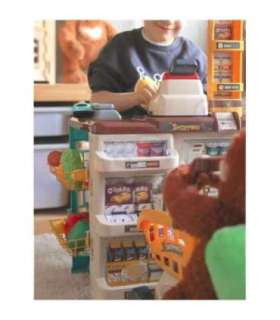 WOOPIE pood-supermarket koos ostukäruga, kaaluga, kassaga, skänneriga ja 48 aksessuaariga