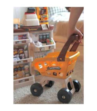 WOOPIE pood-supermarket koos ostukäruga, kaaluga, kassaga, skänneriga ja 48 aksessuaariga