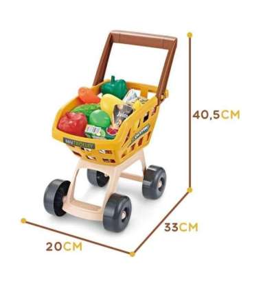 WOOPIE pood-supermarket koos ostukäruga, kaaluga, kassaga, skänneriga ja 48 aksessuaariga