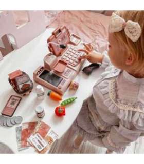 WOOPIE Kasa Sklepowa Dla Dzieci Skaner Waga Mikrofon + 25 Akc.