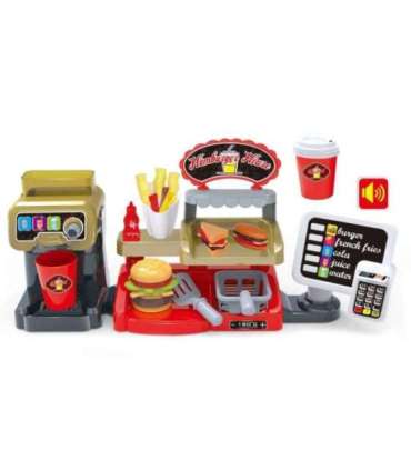 WOOPIE Fast Food XXL Магазин Ресторан Касса + Диспенсер напитков