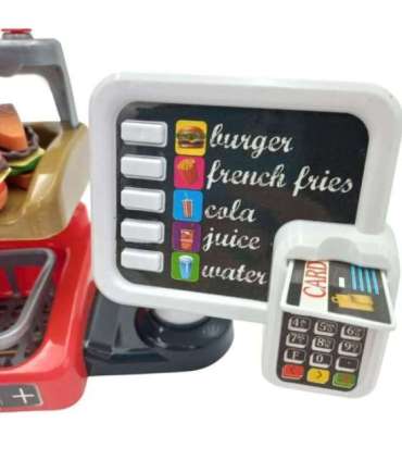 WOOPIE Fast Food XXL Магазин Ресторан Касса + Диспенсер напитков