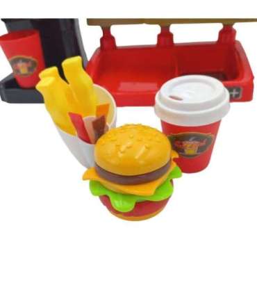 WOOPIE Fast Food XXL Pood Restoran Kassa + Joogiautomaat