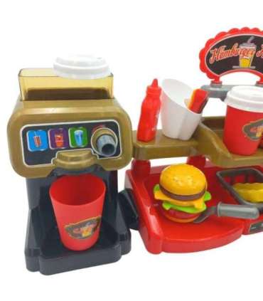 WOOPIE Fast Food XXL Pood Restoran Kassa + Joogiautomaat