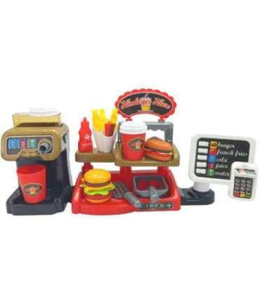 WOOPIE Fast Food XXL Магазин Ресторан Касса + Диспенсер напитков
