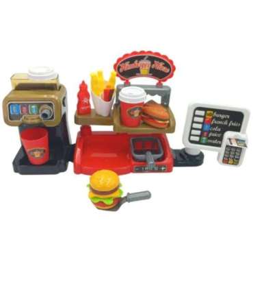 WOOPIE Fast Food XXL Pood Restoran Kassa + Joogiautomaat