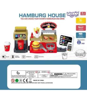 WOOPIE Fast Food XXL Магазин Ресторан Касса + Диспенсер напитков