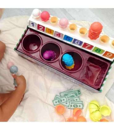 WOOPIE hariv jäätisepood XXL restoran/pood + loendamise õppimine, 87 osa