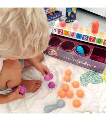 WOOPIE hariv jäätisepood XXL restoran/pood + loendamise õppimine, 87 osa