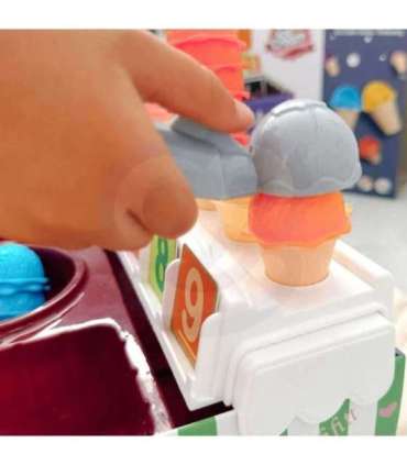 WOOPIE hariv jäätisepood XXL restoran/pood + loendamise õppimine, 87 osa