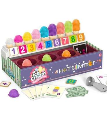 WOOPIE hariv jäätisepood XXL restoran/pood + loendamise õppimine, 87 osa