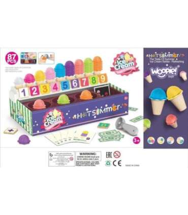 WOOPIE hariv jäätisepood XXL restoran/pood + loendamise õppimine, 87 osa