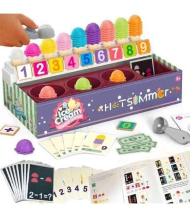 WOOPIE hariv jäätisepood XXL restoran/pood + loendamise õppimine, 87 osa