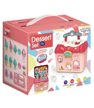 WOOPIE Лавка мороженого 2-в-1 в чемодане, 16 предметов.
