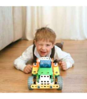 WOOPIE ehitusplokkide komplekt - sõidukid (STEM), 163 tk.