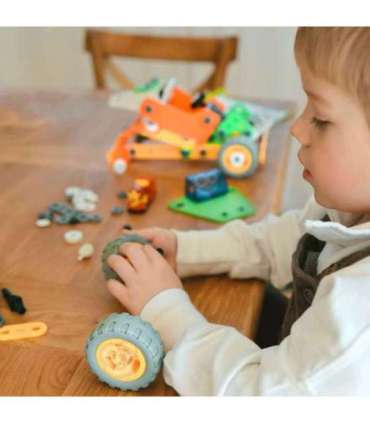 WOOPIE Набор конструкторских блоков - транспорт (STEM), 163 шт.