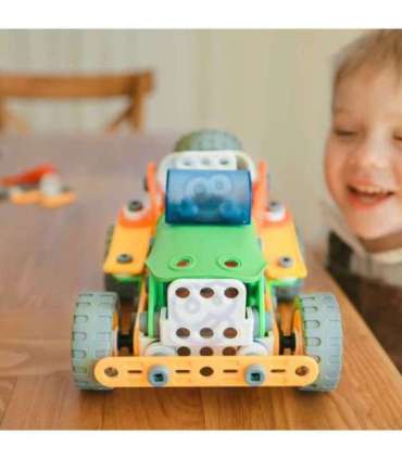 WOOPIE Набор конструкторских блоков - транспорт (STEM), 163 шт.