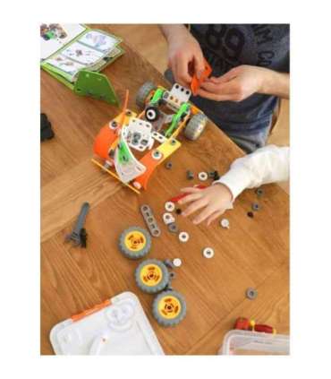 WOOPIE Набор конструкторских блоков - транспорт (STEM), 163 шт.