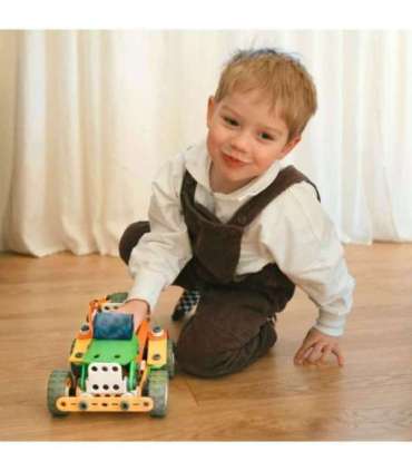 WOOPIE Набор конструкторских блоков - транспорт (STEM), 163 шт.