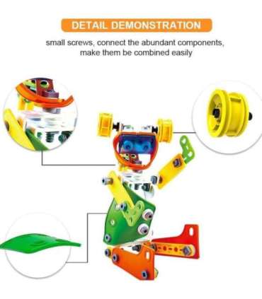 WOOPIE Набор конструкторских блоков - транспорт (STEM), 163 шт.