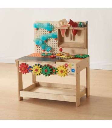 MASTERKIDZ puidust Montessori STEM töölaud tööriistade ja tarvikutega