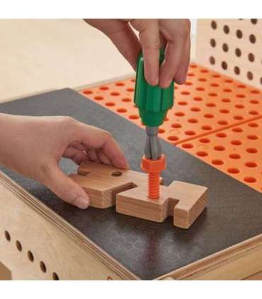 MASTERKIDZ puidust Montessori STEM töölaud tööriistade ja tarvikutega