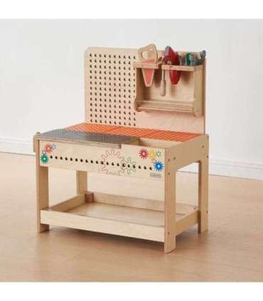 MASTERKIDZ puidust Montessori STEM töölaud tööriistade ja tarvikutega