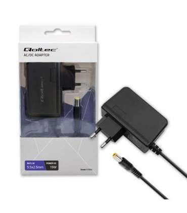 Qoltec 51034 power adapter/inverter Indoor 19 W Black