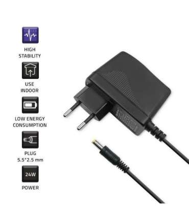 Qoltec 51023 power adapter/inverter Indoor 24 W Black