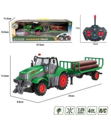 WOOPIE радиоуправляемый трактор с прицепом - масштаб 1:24