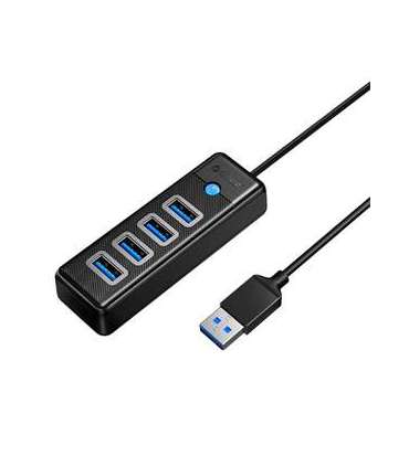 Orico Hub USB to 4x USB 3.0, 5 Gbps, 0.15m (Black)