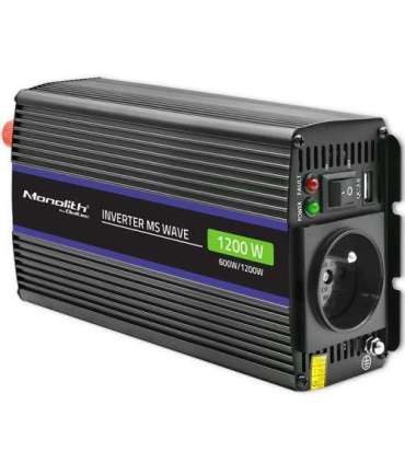 Qoltec Monolith power adapter/inverter Auto/Indoor 600 W Black