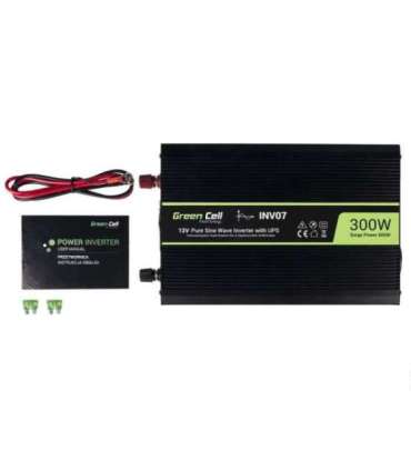 Green Cell INV07 power adapter/inverter Auto 300 W Black