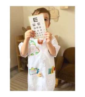 WOOPIE костюм врача (халат) для детей до примерно 120 см