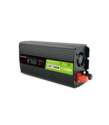 Green Cell PowerInverter LCD 12V 500W/10000W car inverter with display - pure sine wave