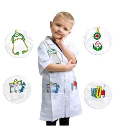 WOOPIE костюм врача (халат) для детей до примерно 120 см