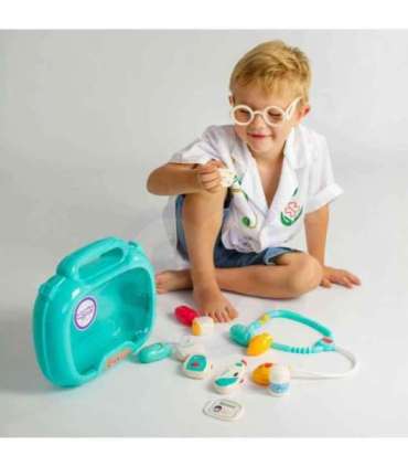 WOOPIE Zestaw Lekarski Mały Lekarza Doktor w Walizce Światło Dźwięk + Akc.