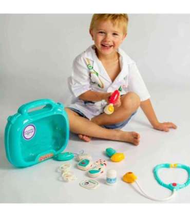 WOOPIE Zestaw Lekarski Mały Lekarza Doktor w Walizce Światło Dźwięk + Akc.